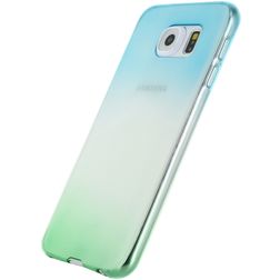 Xccess Thin Coque Samsung Galaxy S6 Edge Coque arrière en TPU Souple Extra-fin - Vert