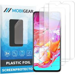 Mobigear Samsung Galaxy A70 Protection d'écran Film - Compatible coque (Lot de 3)