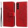 Mobigear Flowers Housse Samsung Galaxy S23 Etui Porte-Monnaie - Rouge