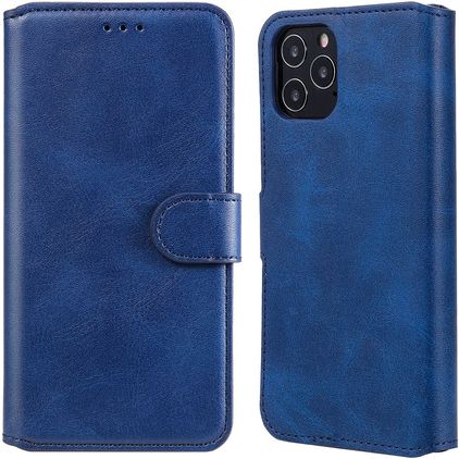 Mobigear Wallet Housse iPhone 12 Pro Etui Porte-Monnaie - Bleu