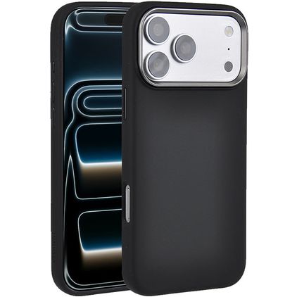 Valenta Silk iPhone 17 Pro Max Silicone MagSafe Coque arrière Antichoc - Noir