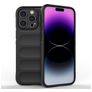 Mobigear Bumpy Coque iPhone 15 Pro Max Coque arrière en TPU Souple - Noir