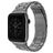 Mobigear Antwerp Bracelet Acier Apple Watch Fermeture boucle déployante - 42/41/40/38 mm - Gris
