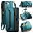 CaseMe C36 Housse iPhone 16e Etui Porte-Monnaie - Bleu