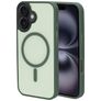 Mobiparts Hardcover Coque iPhone 16 MagSafe Coque arrière Rigide - Satin Green