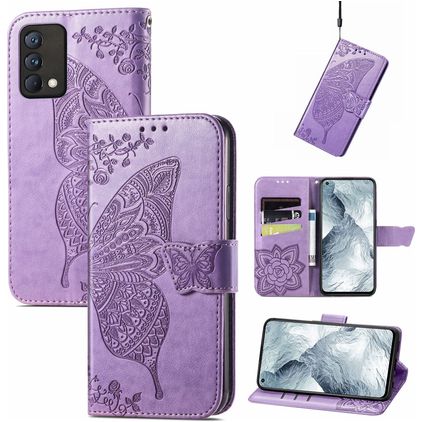 Mobigear Butterfly Realme GT Master Edition Étui Portefeuille - Violet