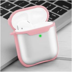 Mobigear Shockproof Coque Apple AirPods 2 Coque en en TPU Souple - Rose