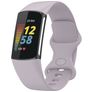 Mobigear Sport Dual Bracelet Silicone pour Fitbit Charge 5 Fermeture à clou et passant - Violet