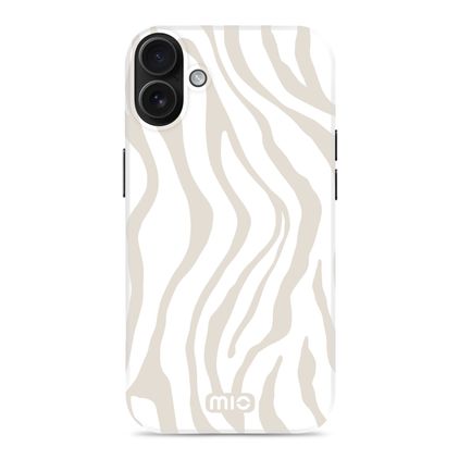 MIO Coque iPhone 16 MagSafe Coque arrière Rigide - Sandy Zebra