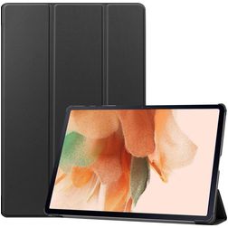 Mobigear Tri-Fold Coque Samsung Galaxy Tab S7 FE Etui - Noir