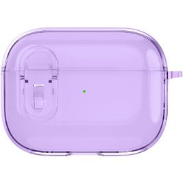 Mobigear Crystal Clip Coque Apple AirPods Pro 1 Coque Rigide - Violet