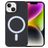 Mobigear Rubber Touch Coque iPhone 15 Plus MagSafe Coque arrière en Silicone - Noir
