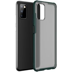Mobigear Shockproof Coque Samsung Galaxy A03s Coque arrière Rigide Anti-Chocs - Vert