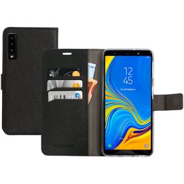 Mobiparts Saffiano Wallet Housse Samsung Galaxy A7 (2018) Etui Porte-Monnaie - Noir