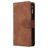 Mobigear Zipper Housse Samsung Galaxy A41 Etui Porte-Monnaie - Marron