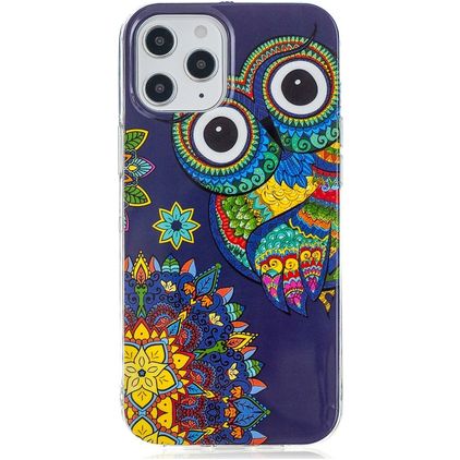 Mobigear Design Coque iPhone 12 Pro Max Coque arrière en TPU Souple - Chouette