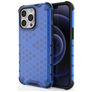 Mobigear Honeycomb Coque iPhone 14 Coque arrière Rigide Anti-Chocs - Bleu