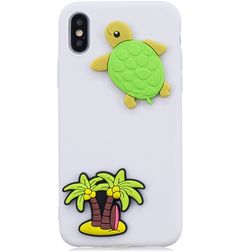 Mobigear Design Coque iPhone XS Max Coque arrière en TPU Souple - Noix de coco à bord de mer