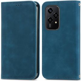 Mobigear Retro Slim Housse HONOR 200 Lite Etui Porte-Monnaie - Bleu