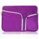 Mobigear Double Zipper Pochette Ordinateur portable en Neoprène 15 - 16 Pouces Housse ordinateur - Violet