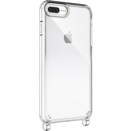 Mobigear Mix & Match Transparent iPhone 8 Plus TPU souple Coque avec cordon - Transparent