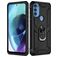 Mobigear Armor Ring Coque Motorola Moto G71 5G Coque arrière Rigide Anti-Chocs avec Anneau-Support - Noir