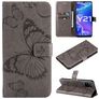 Mobigear Butterfly Housse Vivo Y33s Etui Porte-Monnaie - Gris