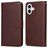 Mobigear Wallet Housse iPhone 17 Etui Porte-Monnaie - Marron