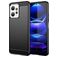 Mobigear Brushed Coque Xiaomi Redmi Note 12 Coque arrière en TPU Souple - Noir