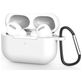 Mobigear Classic Coque Apple AirPods Pro 1 Coque en Silicone Souple - Blanc
