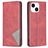 Mobigear Rhombus Slim iPhone 15 Étui - Rouge