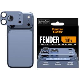 PanzerGlass FENDER iPhone 18 Pro Aluminium Protection caméra - Compatible coque - Bleu