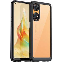 Mobigear Crystal Coque OPPO Reno 8T 4G Coque arrière Rigide - Noir