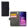 Mobilize Classic Gelly Wallet Housse Motorola One Zoom Etui Porte-Monnaie - Noir