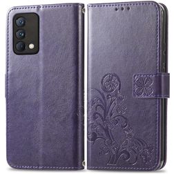 Mobigear Clover Housse Realme GT Master Edition Etui Porte-Monnaie - Violet