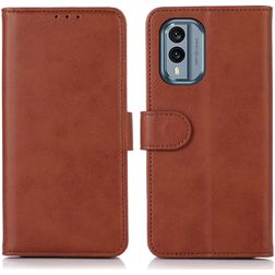 Mobigear Wallet Nokia X30 Étui Portefeuille - Marron