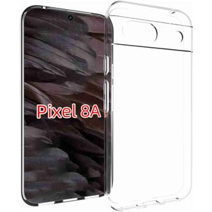 Mobigear Basics Coque Transparente Google Pixel 8a Coque arrière en TPU Souple - Transparent
