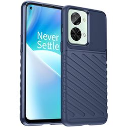 Mobigear Groove Coque OnePlus Nord 2T 5G Coque arrière en TPU Souple - Bleu