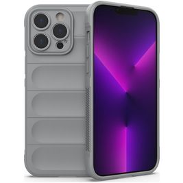 Mobigear Bumpy Coque iPhone 14 Pro Max Coque arrière en TPU Souple - Gris