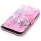 Mobigear Marble Housse iPhone XS Etui Porte-Monnaie - Rose