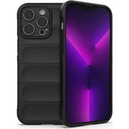 Mobigear Bumpy Coque iPhone 14 Pro Max Coque arrière en TPU Souple - Noir