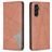 Mobigear Rhombus Slim Samsung Galaxy S25 FE Étui - Marron