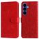 Mobigear Sunflower Housse Samsung Galaxy S26 Etui Porte-Monnaie - Rouge