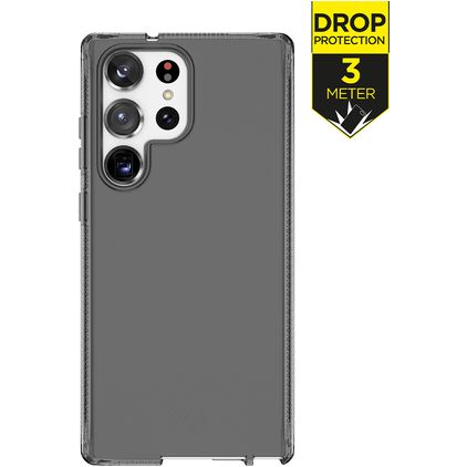 ITSkins SpectrumClear-R Coque Samsung Galaxy S23 Ultra Coque arrière en TPU Souple Anti-Chocs - Smoke