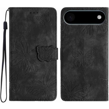 Mobigear Butterfly iPhone Air Étui Portefeuille - Noir