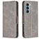 Mobigear Excellent Housse Motorola Moto G200 5G Etui Porte-Monnaie - Gris