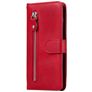 Mobigear Zipper Housse Xiaomi Mi Note 10 Lite Etui Porte-Monnaie - Rouge