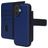 Mobiparts Housse iPhone 17 Etui avec Coque Détachable en Cuir Véritable Porte-Monnaie - Bleu
