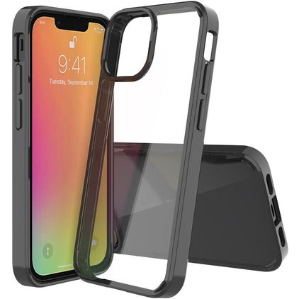 Mobigear Crystal Coque iPhone 13 Mini Coque arrière Rigide - Noir