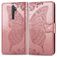 Mobigear Butterfly Housse OPPO A5 (2020) Etui Porte-Monnaie - Rose doré